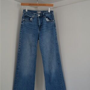 Express Women's Classic Blue Flare Jeans